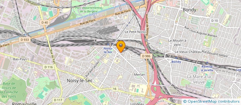 localisation de l'entreprise B.G.TERRASSEMENT à NOISY-LE-SEC