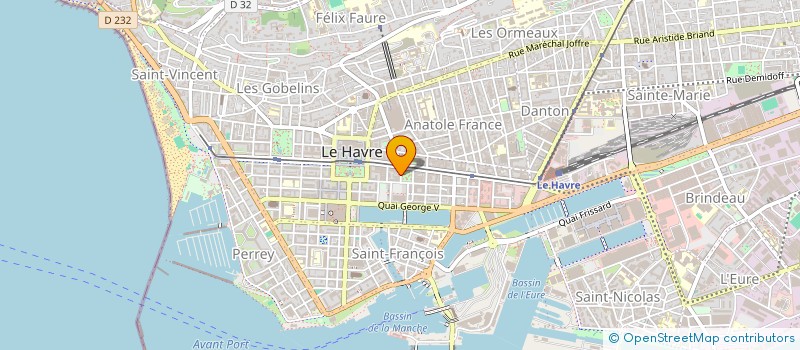 localisation de l'entreprise B.G. TOP EXPRESS FRANCE à LE HAVRE