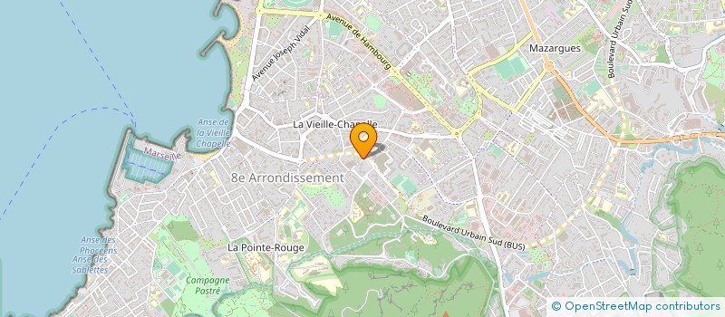 localisation de l'entreprise B.G. TRANSACTIONS à MARSEILLE 8EME