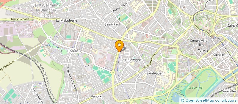 localisation de l'entreprise B&G UNDERLEASE à CAEN