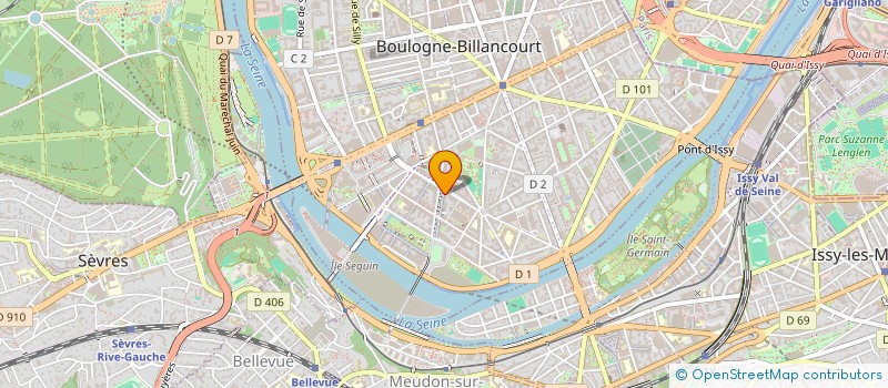 localisation de l'entreprise B.G.V à BOULOGNE-BILLANCOURT