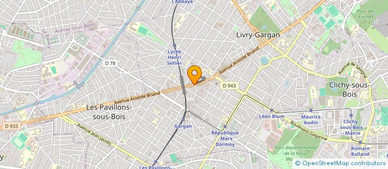 localisation de l'entreprise B.G.V. ISOLATION  LIVRY-GARGAN