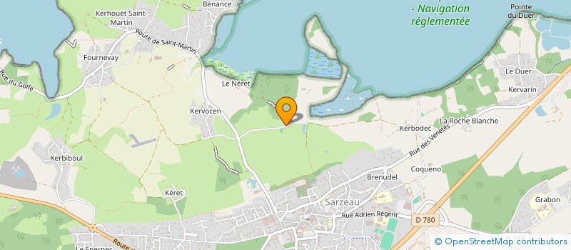 localisation de l'entreprise B.G.V MARINE  SARZEAU