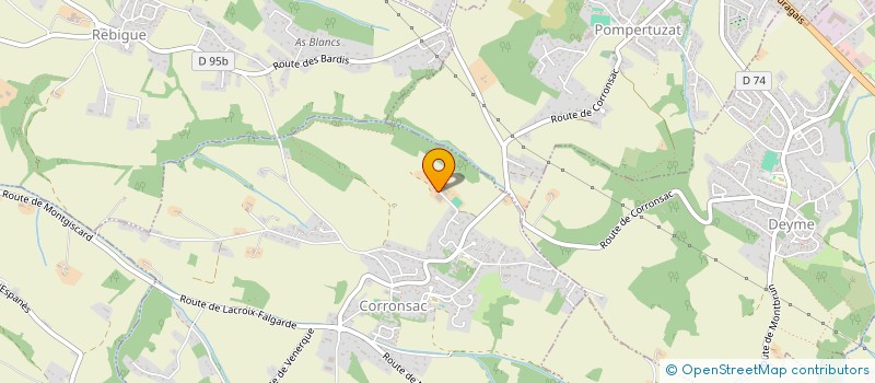 localisation de l'entreprise B.G. VILLARET  CORRONSAC