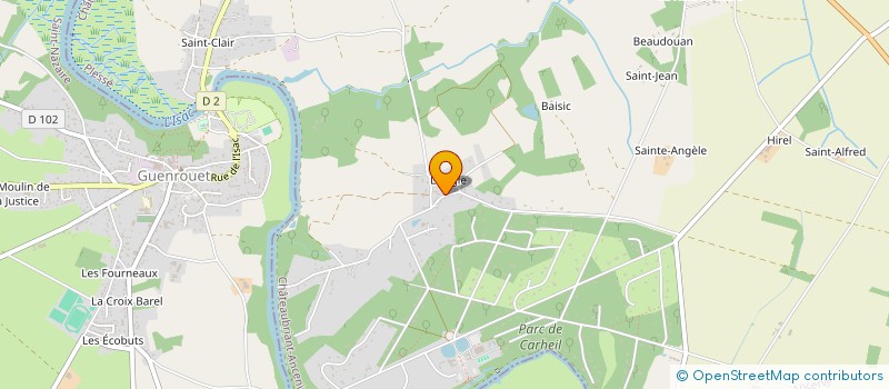 localisation de l'entreprise B. GESTION  PLESSE