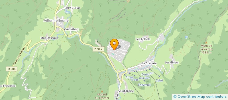localisation de l'entreprise B.GINOLLIN TRAVAUX PUBLICS MACONNERIE à AILLON-LE-JEUNE