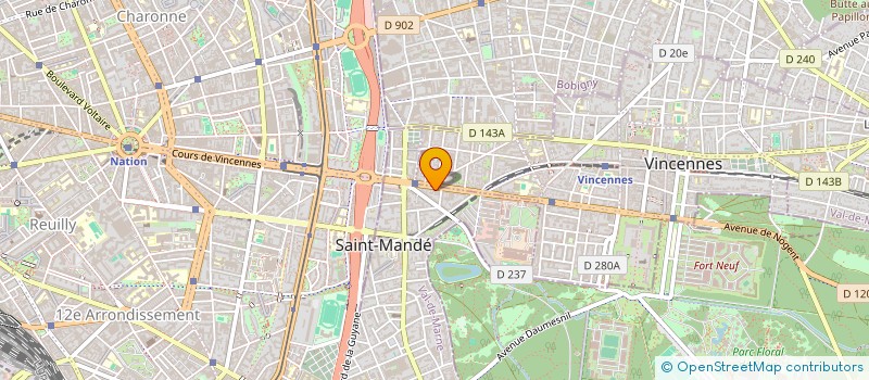 localisation de l'entreprise B&GL à SAINT-MANDE