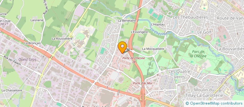 localisation de l'entreprise B-GLAZ  SAINT-HERBLAIN