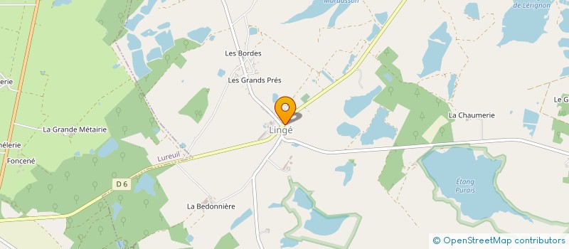 localisation de l'entreprise B.GODET à LINGE