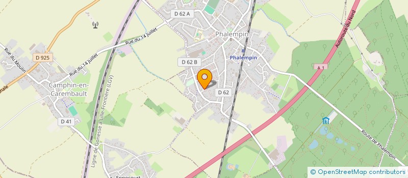 localisation de l'entreprise B-GREG  PHALEMPIN