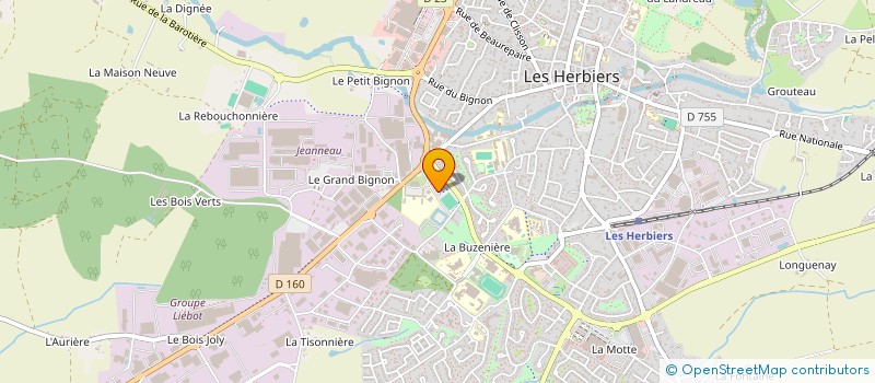 localisation de l'entreprise B. GROUP MANAGEMENT  LES HERBIERS