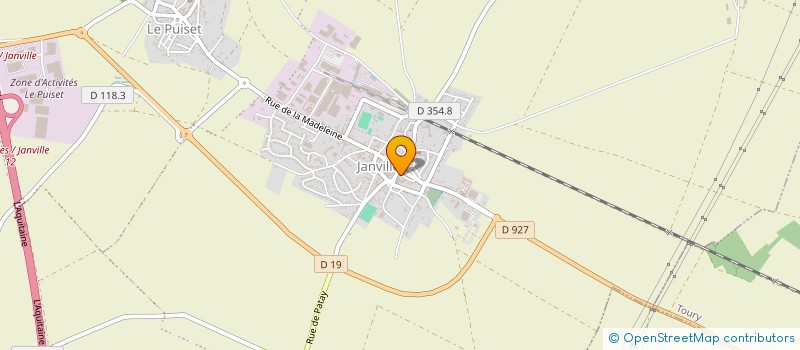 localisation de l'entreprise B.H.4 à JANVILLE-EN-BEAUCE