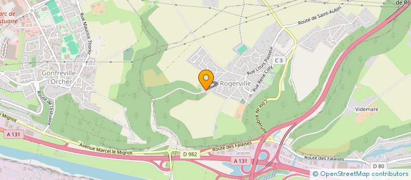 localisation de l'entreprise B&H  ROGERVILLE