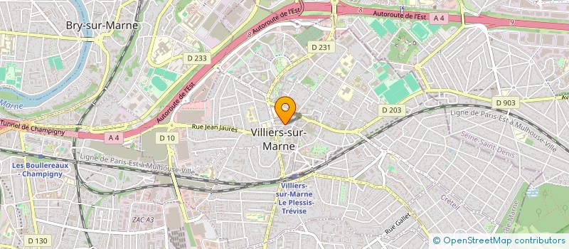 localisation de l'entreprise B & H  VILLIERS-SUR-MARNE