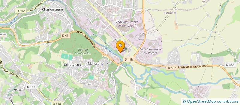 localisation de l'entreprise B.H.  PONT-EVEQUE