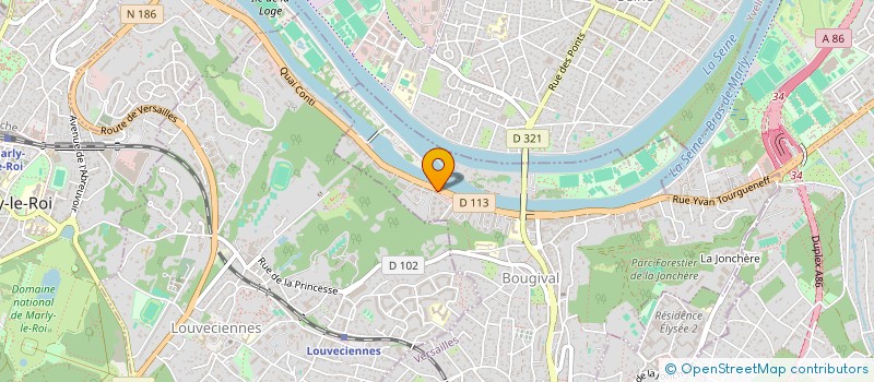 localisation de l'entreprise B&H  BOUGIVAL