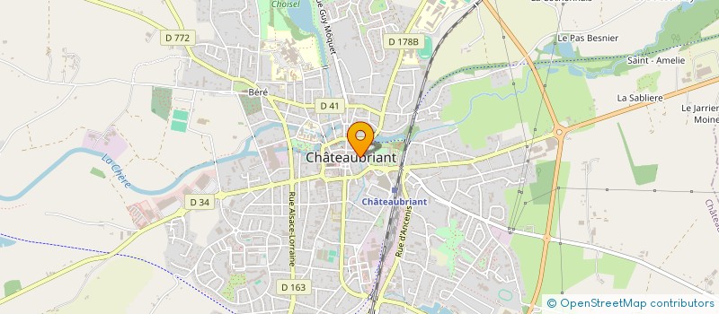 localisation de l'entreprise B.H.A à CHATEAUBRIANT