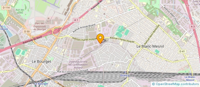 localisation de l'entreprise B H ATLANTIQUE à LE BLANC-MESNIL
