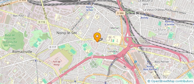 localisation de l'entreprise B.H.B. à NOISY-LE-SEC