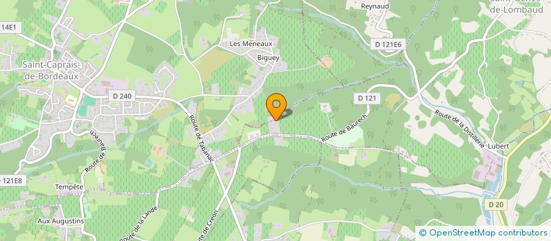 localisation de l'entreprise B.H.C  SAINT-GENES-DE-LOMBAUD