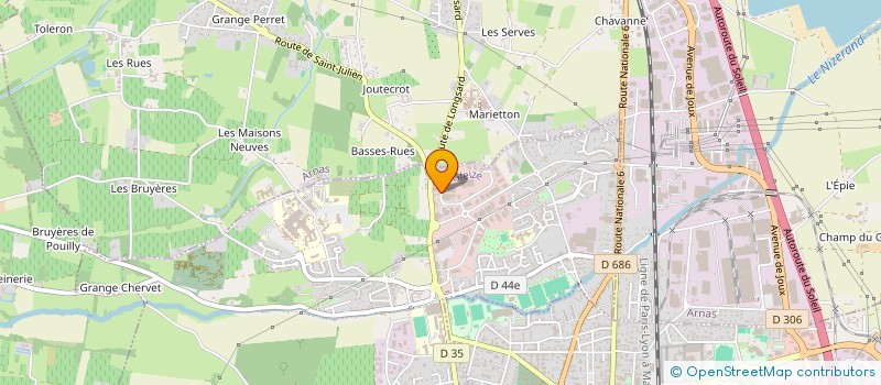 localisation de l'entreprise B&H CONTROLE  GLEIZE