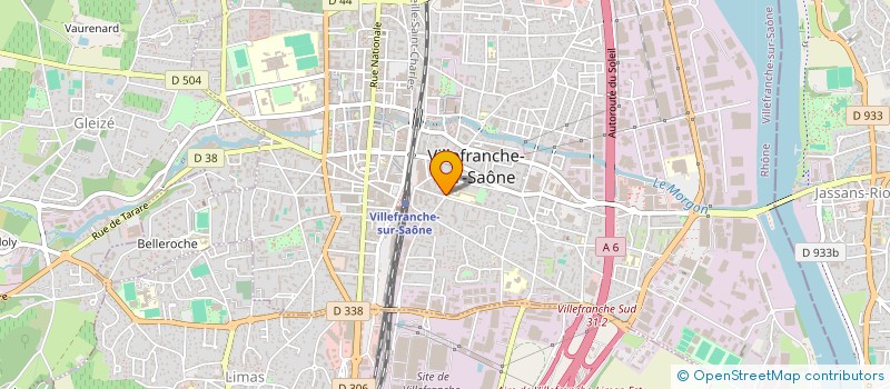 localisation de l'entreprise B&H EDUCATIF à VILLEFRANCHE-SUR-SAONE