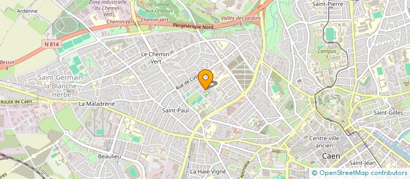 localisation de l'entreprise B-H ELEC à CAEN