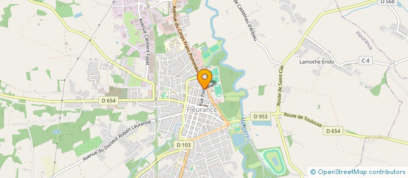 localisation de l'entreprise B.H ET CO  FLEURANCE