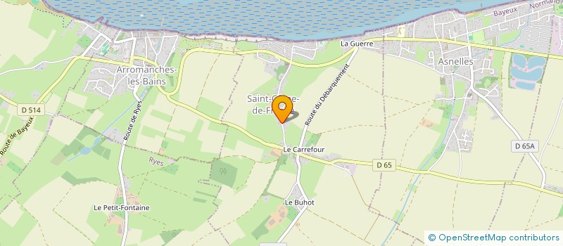 localisation de l'entreprise B&H FINANCES  SAINT-COME-DE-FRESNE