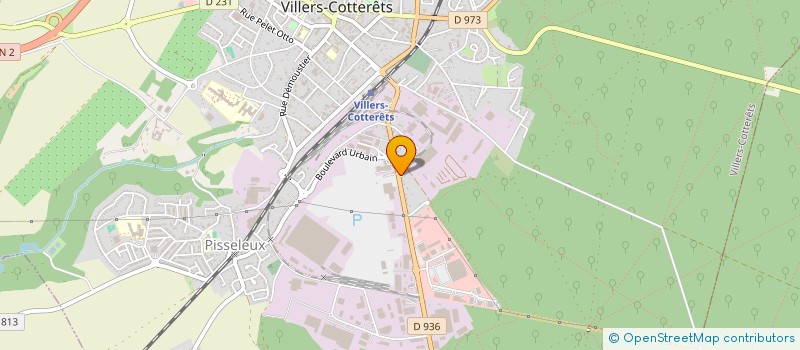 localisation de l'entreprise B.H.I. à VILLERS-COTTERETS