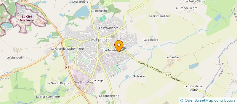 localisation de l'entreprise B&H IMMO  LES EPESSES