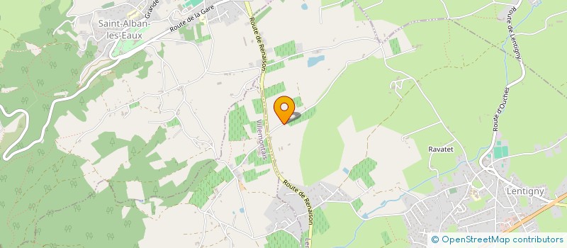 localisation de l'entreprise B.H IMMO  LENTIGNY