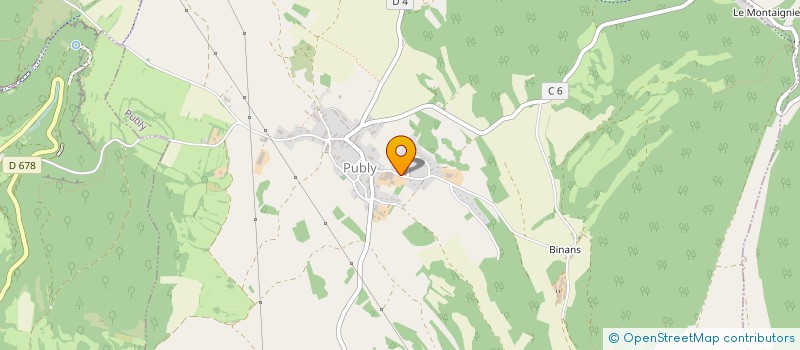 localisation de l'entreprise B.H. IMMOBILIER  PUBLY