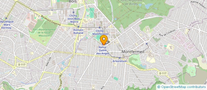 localisation de l'entreprise B.H.K SERVICES  MONTFERMEIL