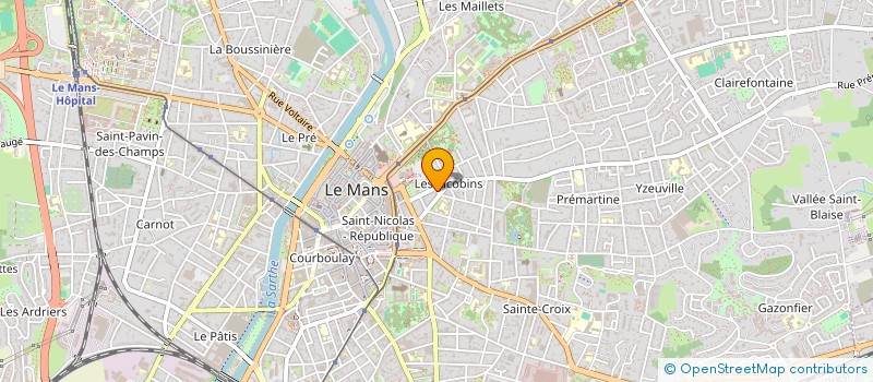 localisation de l'entreprise B H L  LE MANS