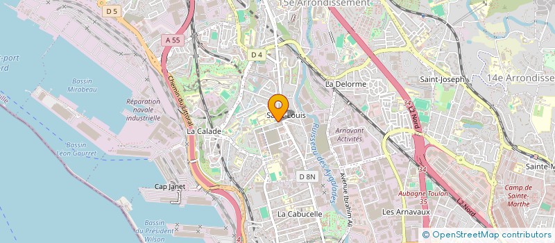 localisation de l'entreprise B.H.L  MARSEILLE