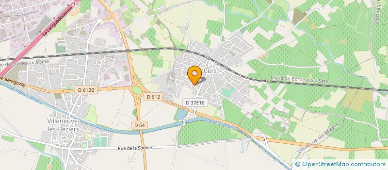 localisation de l'entreprise B.H.L CARRELAGE  CERS