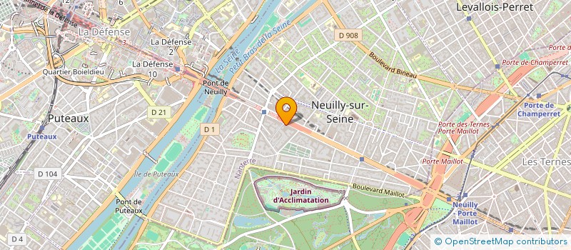 localisation de l'entreprise B.H. LIMOUSINES à NEUILLY-SUR-SEINE