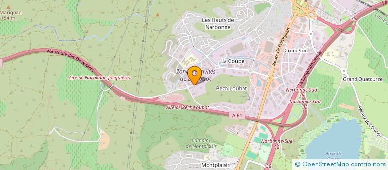 localisation de l'entreprise B.H.M BATIMENT HABITATION MAISON  NARBONNE