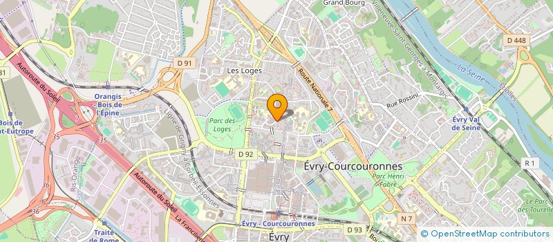 localisation de l'entreprise B.H NETTOYAGE  EVRY-COURCOURONNES