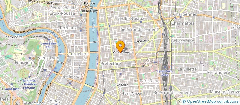 localisation de l'entreprise B H P  LYON