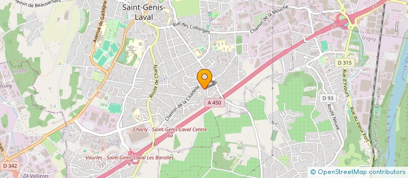 localisation de l'entreprise B.H.P  SAINT-GENIS-LAVAL