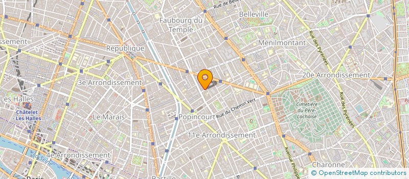 localisation de l'entreprise B.H.PRINT à PARIS