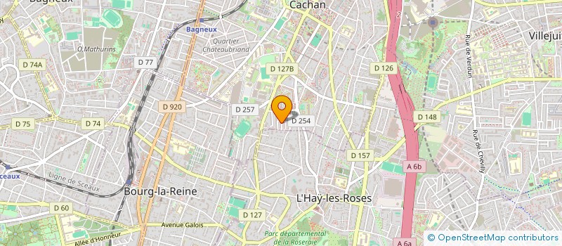 localisation de l'entreprise B&H QUALITY CARS  CACHAN