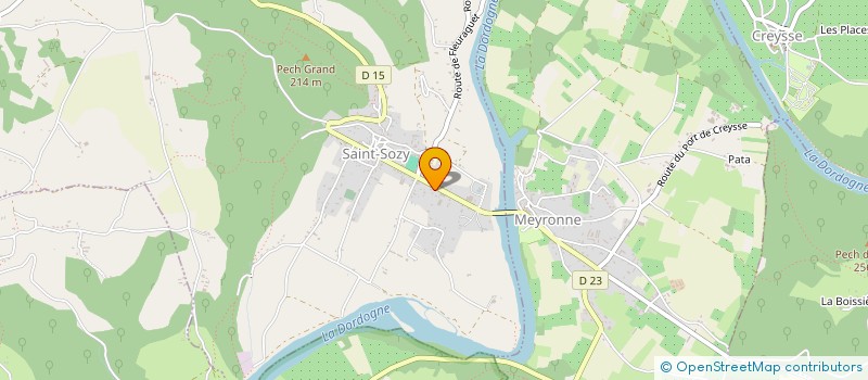 localisation de l'entreprise B.H.R  SAINT-SOZY