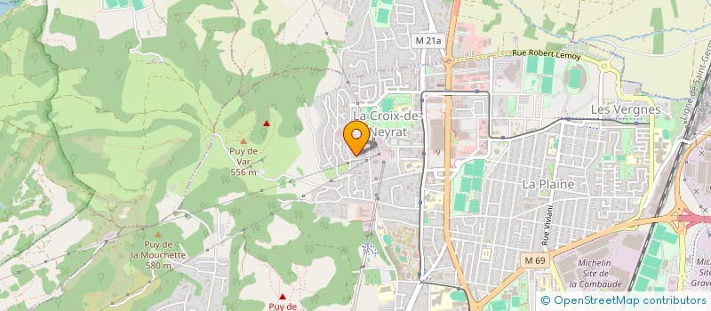 localisation de l'entreprise B.H RENOV  CLERMONT-FERRAND