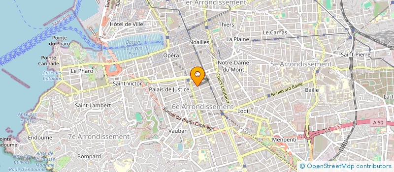localisation de l'entreprise B H RESEAUX-TEL à MARSEILLE