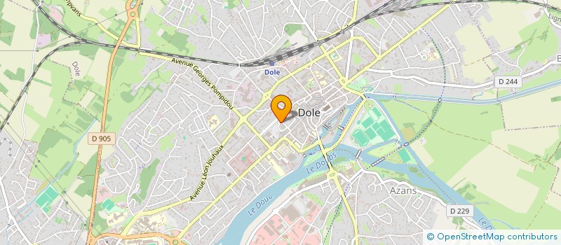 localisation de l'entreprise B.H.V.39 à DOLE