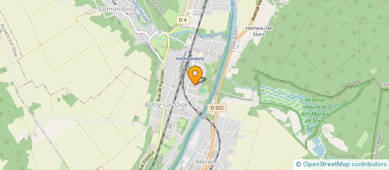 localisation de l'entreprise B HOLDING  BUTRY-SUR-OISE