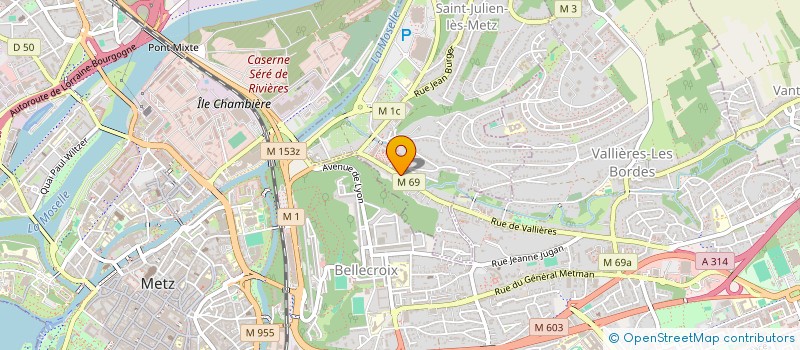 localisation de l'entreprise B-HOME IMMOBILIER à SAINT-JULIEN-LES-METZ